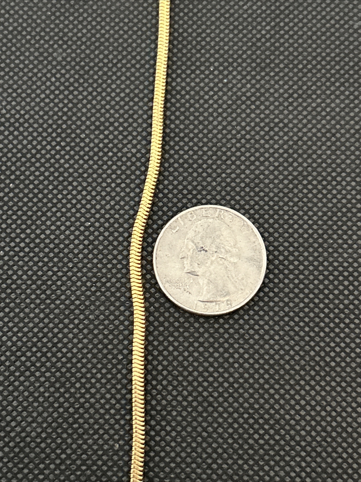 Necklace Chain Snake High Quality Gold Plated Gold Tone Americ KJ 19” GERMANY