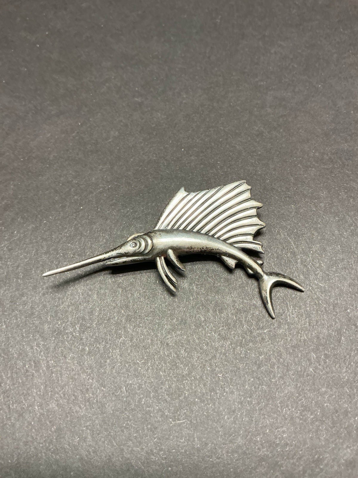 Vintage Brooch Swordfish Sailfish Mexico Signed M elMirador ~Los Castillo