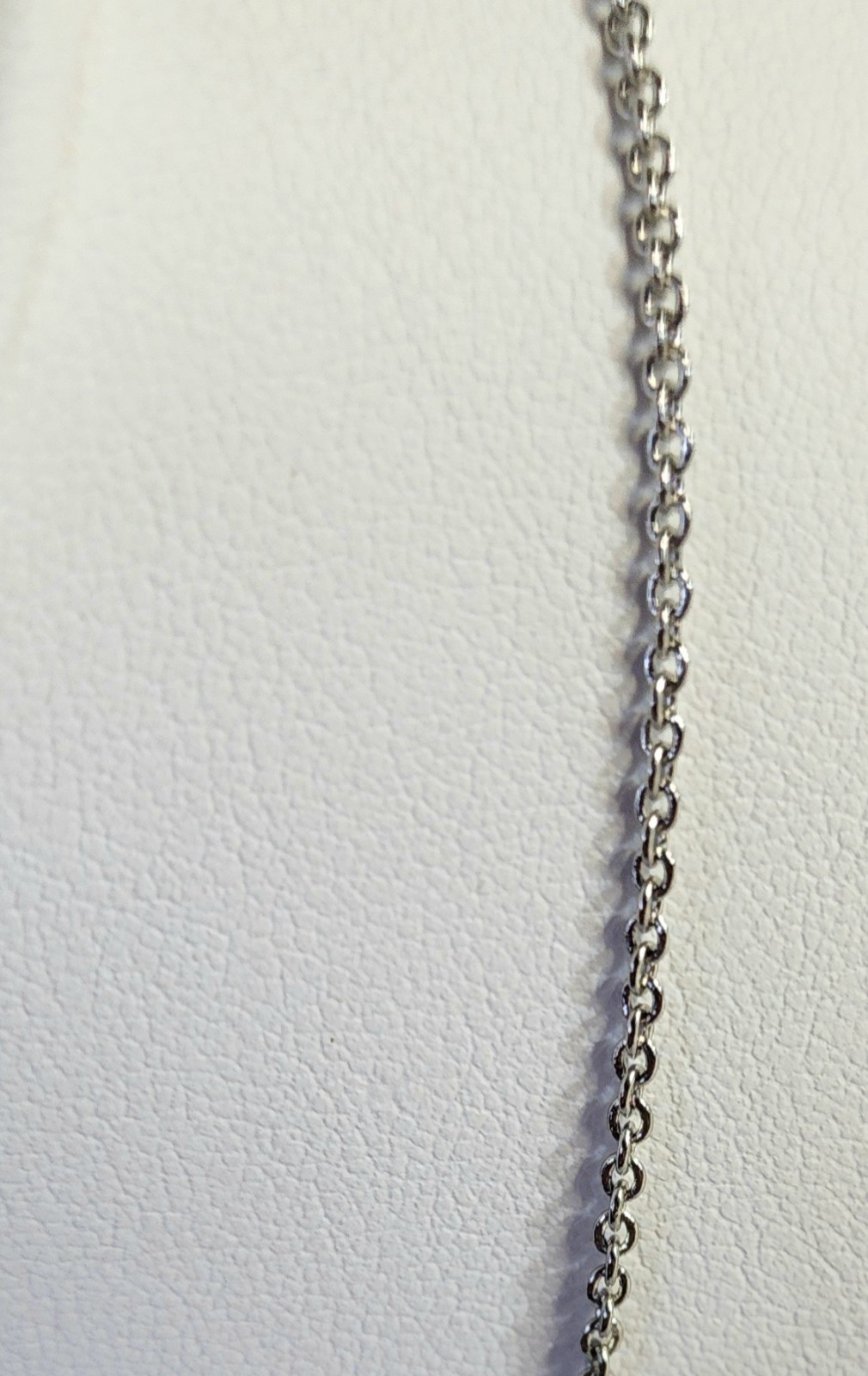 Vintage Silver-Tone Pendant Necklace Oval Cut Blue Stone
