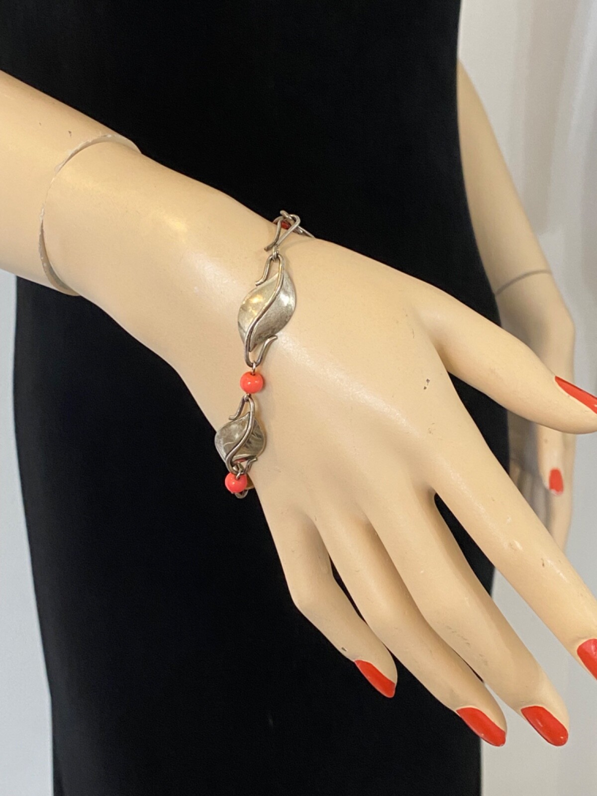 Vintage SIMMONS Sterling Silver MCM Art Deco Modernist Retro Bracelet