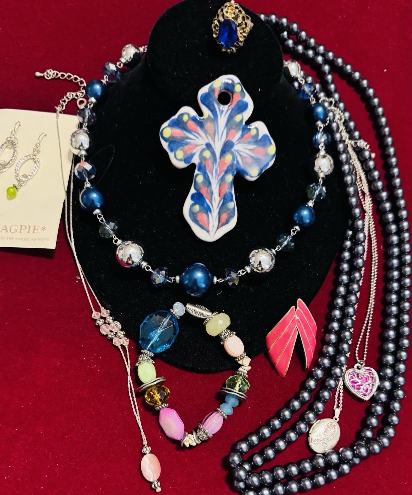Vintage High End Costume Jewelry Trifari CARA Ethel Myrtle Origami Owl Chicos PD