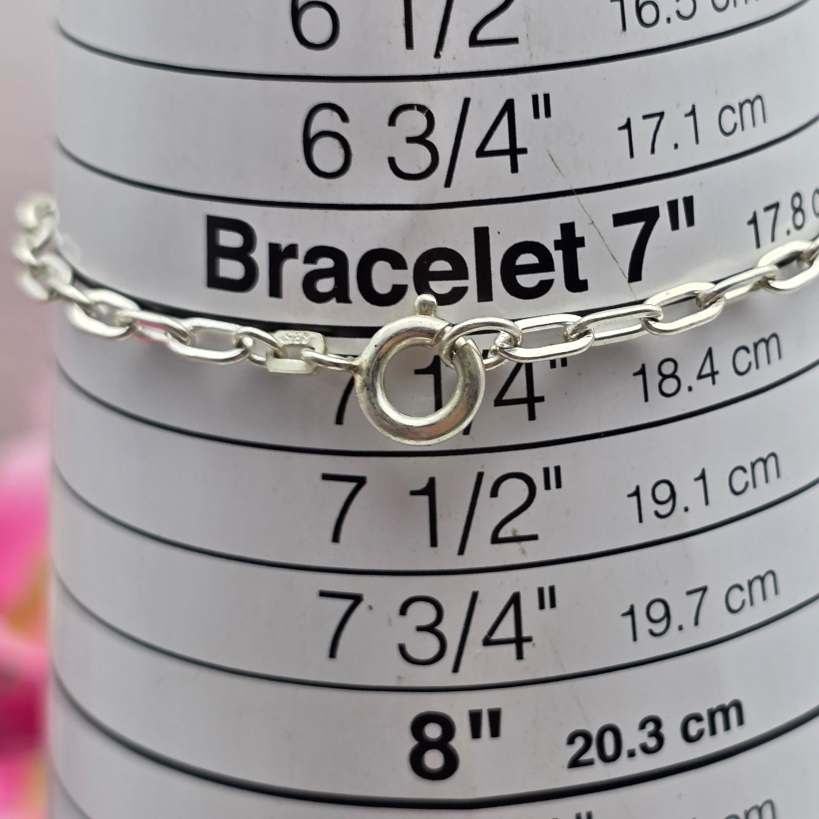 Vintage 800 Silver Enamel Travel Shield Charm Bracelet Germany Italy ANTIKO 7″