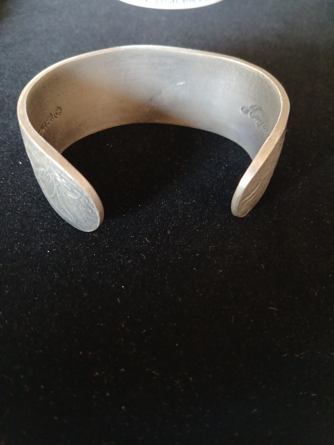 August Flower Salisbury Pewter Bracelet Cuff