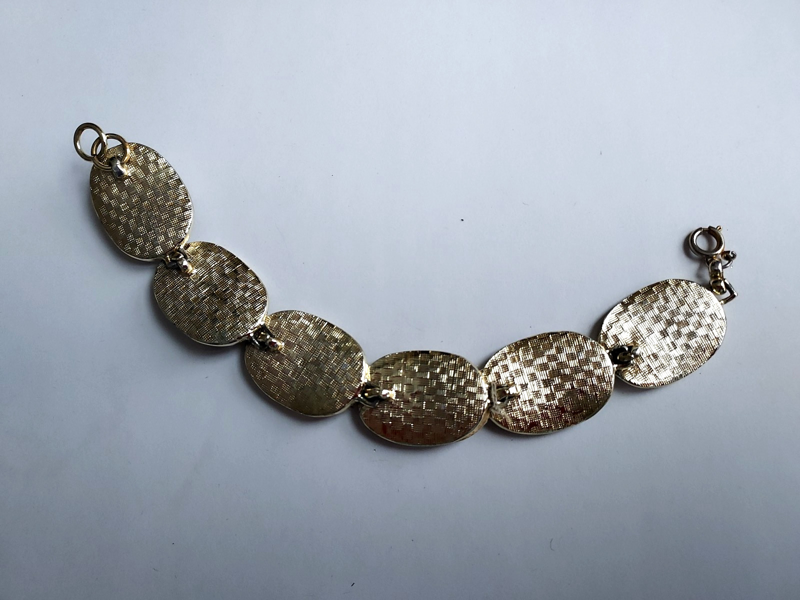 Vintage Faux Fur Bracelet Cheetah Leopard Animal Print 1970’s Retro Six Link