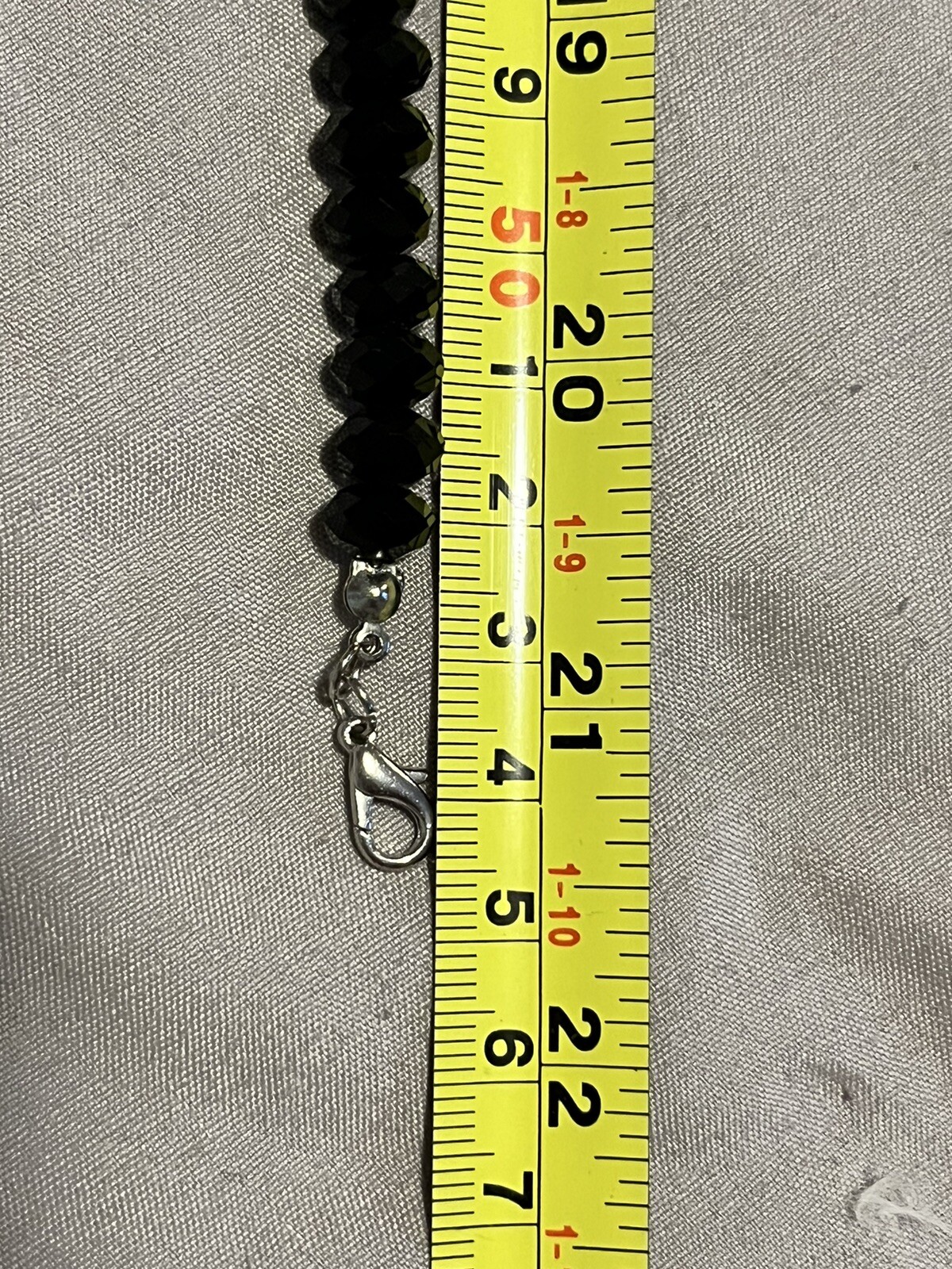Black Bead Necklace Costume Jewelry Beads Heavy can be for a gift Fashion 21”
