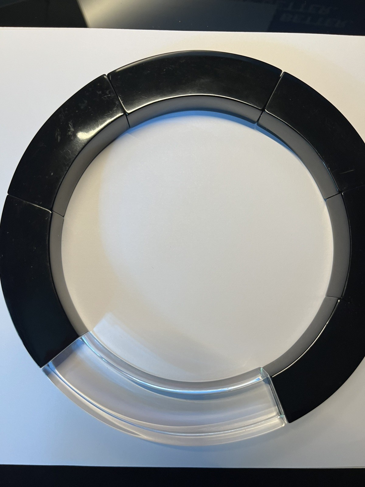 Gerda Lynggaard-Monies Black & Clear Chunky Ring Necklace fabulous.