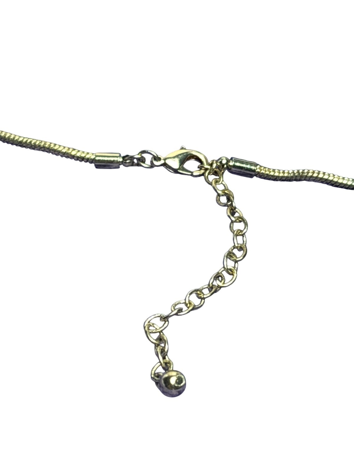 Vintage 90s Goldtone Serpentine Chain Necklace Layered Circles Rings Pendant