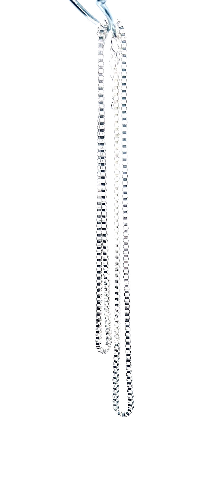 22″ Silver Tone Lightweight Aluminum Box Chain Necklace