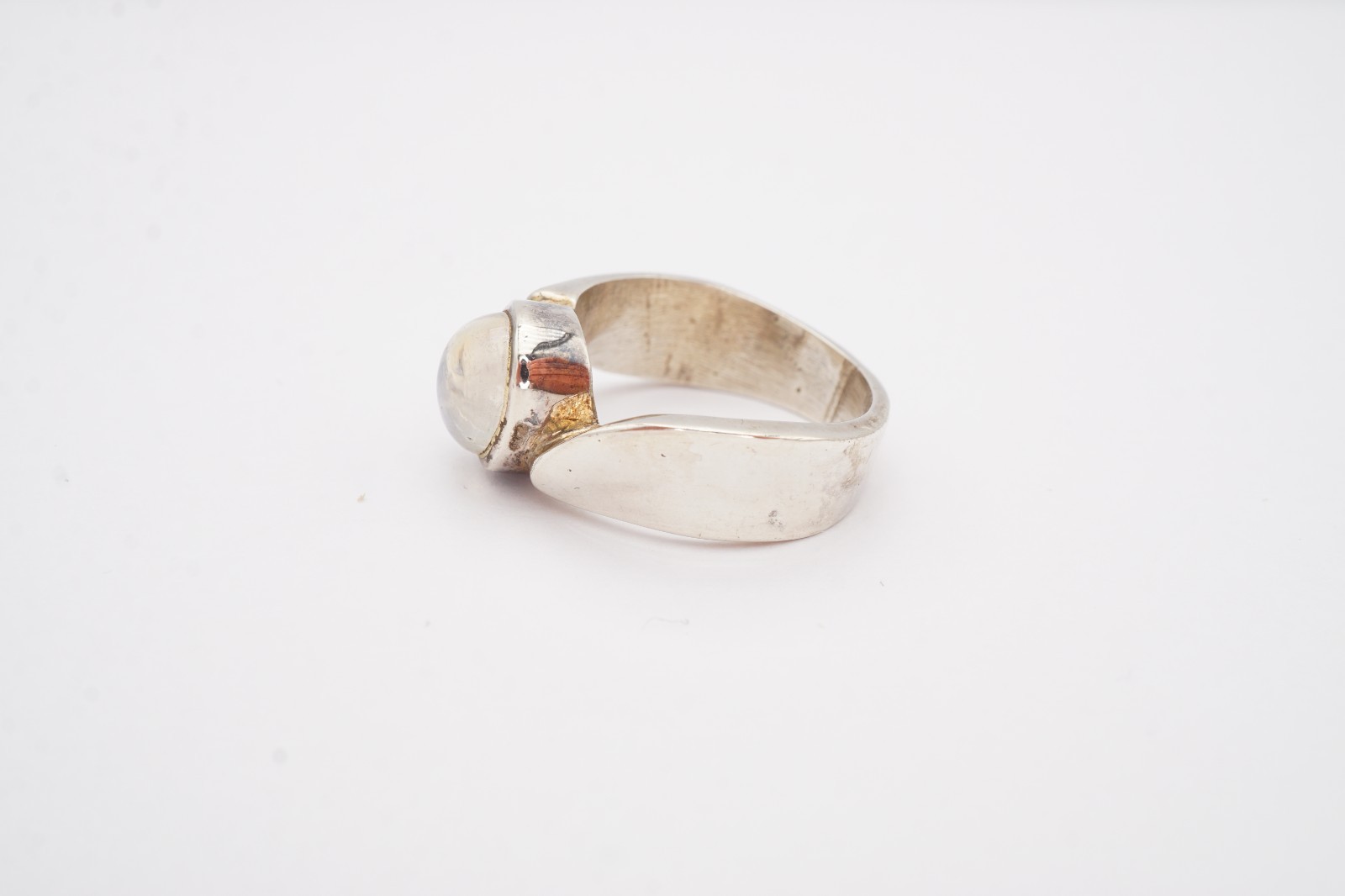 Vintage Sterling Silver 925 Clear Stone Ring Size 5.75