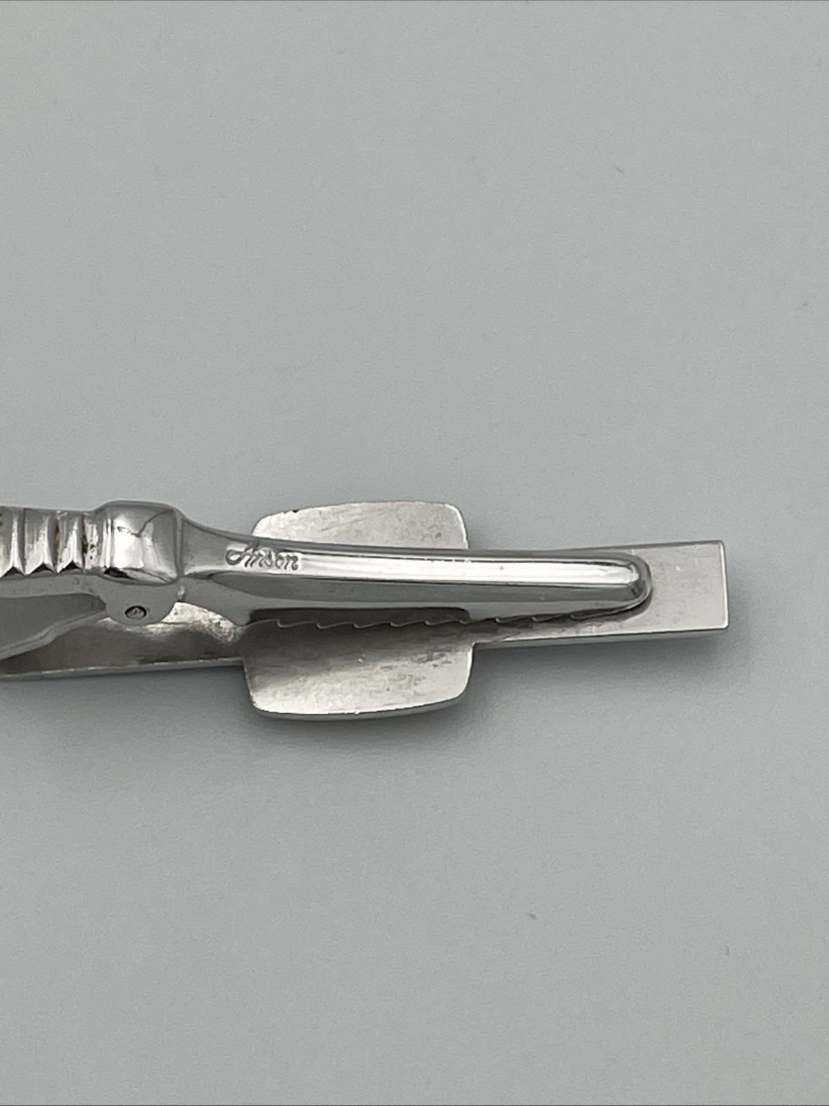 Vintage Anson Tie Clip Bar Paul Revere gold tone Colonial