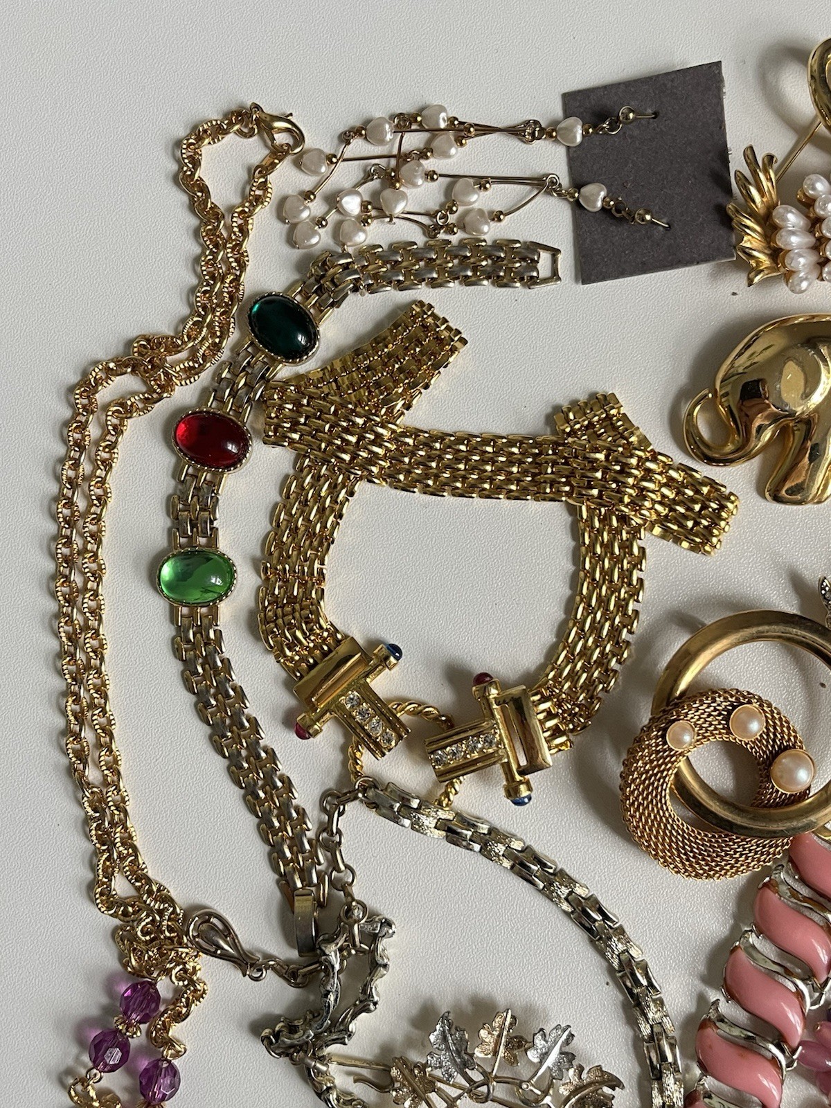 Vintage Jewelry Lot Monet Coro LC Avon Coventry Enamel Rhinestone Heart 1960-80’