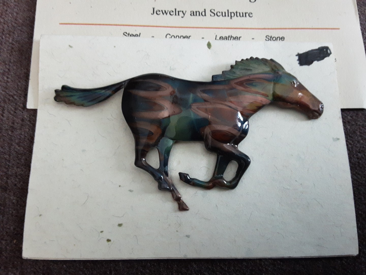 Running Horse brooch
