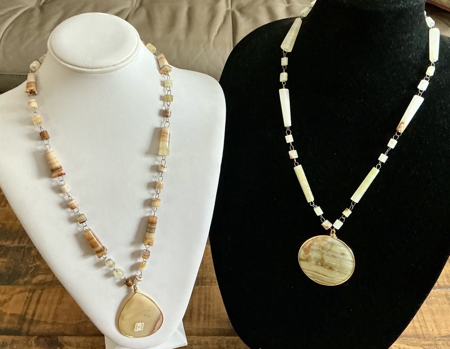 Vintage Stone Bead Necklace Lot Of 10 Southwestern Style Boho Nice Variety