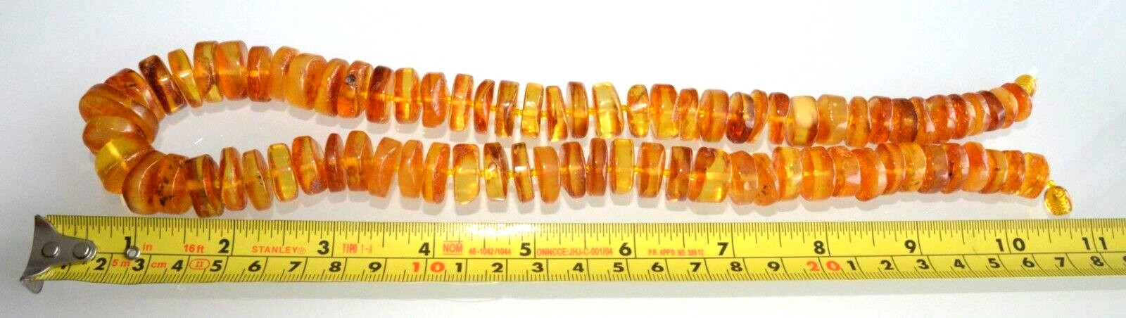 76gr RUSSIAN SOVIET BALTIC AMBER BEAD NECKLACE 琥珀 BRACELET STONE PENDANT EARRING