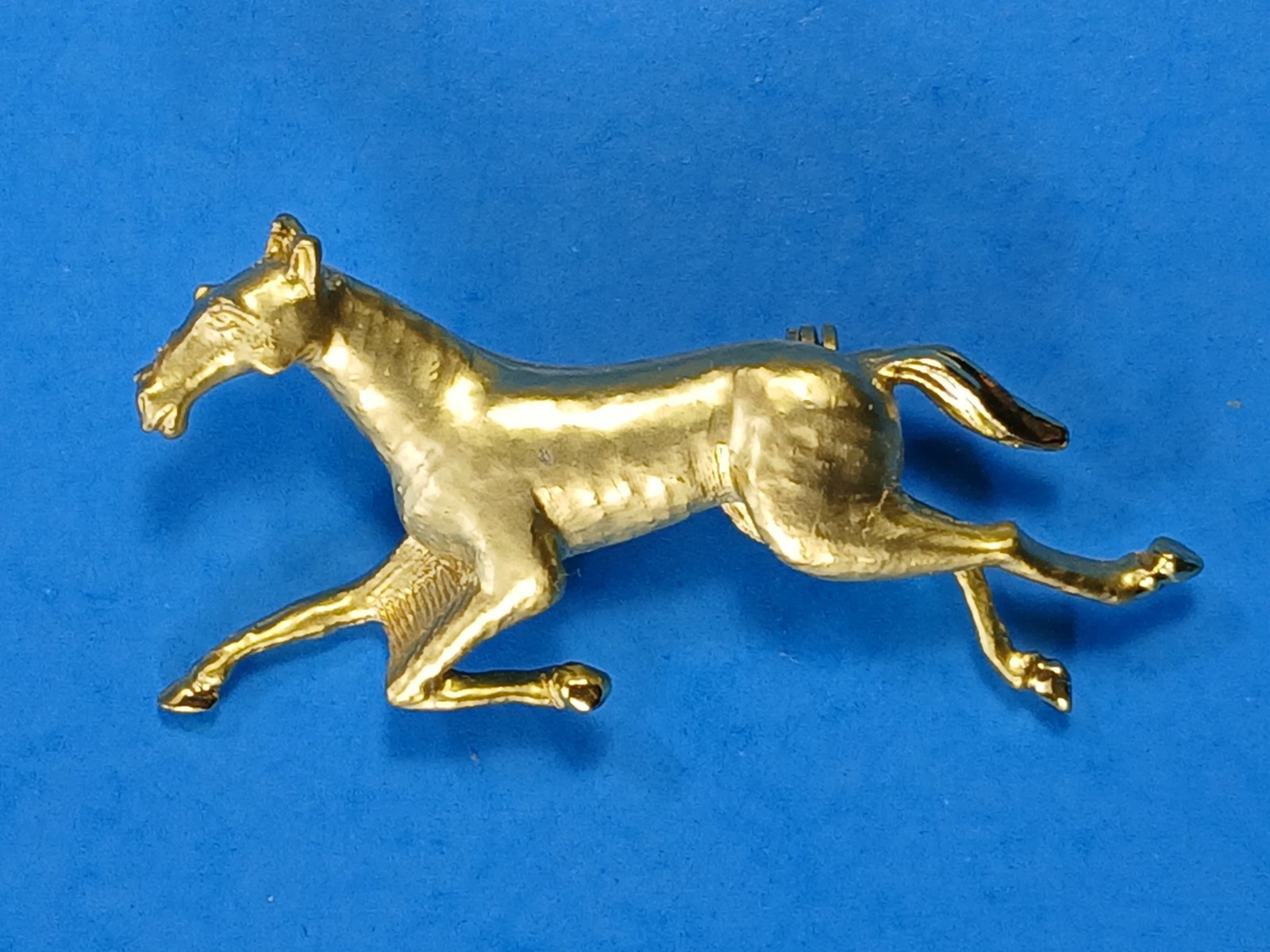 Horse Pins Brooches Running Gallop Brushed Satin Finish 2” Stallion LOT OF THREE