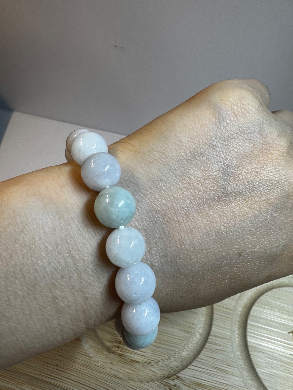 Natural Burmese A-Grade Jade jadeite beads bracelet 10-11mm new in box free ship