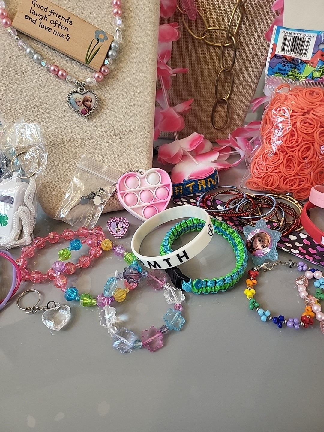 Costume Jewelry Lot 90 Pc + Girls Dress Up Box Collectibles, Hair Pcs And MoreG1