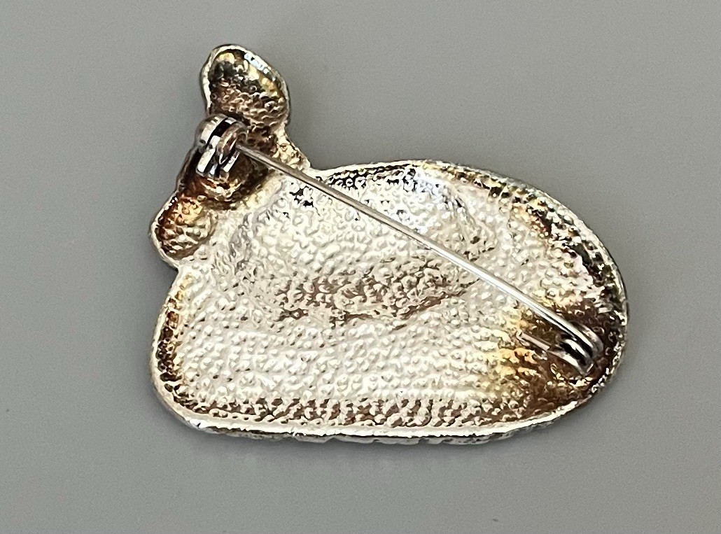 Red Hat Society Brooch Red Enamel “Sass With Class” Sterling Silver Finish New