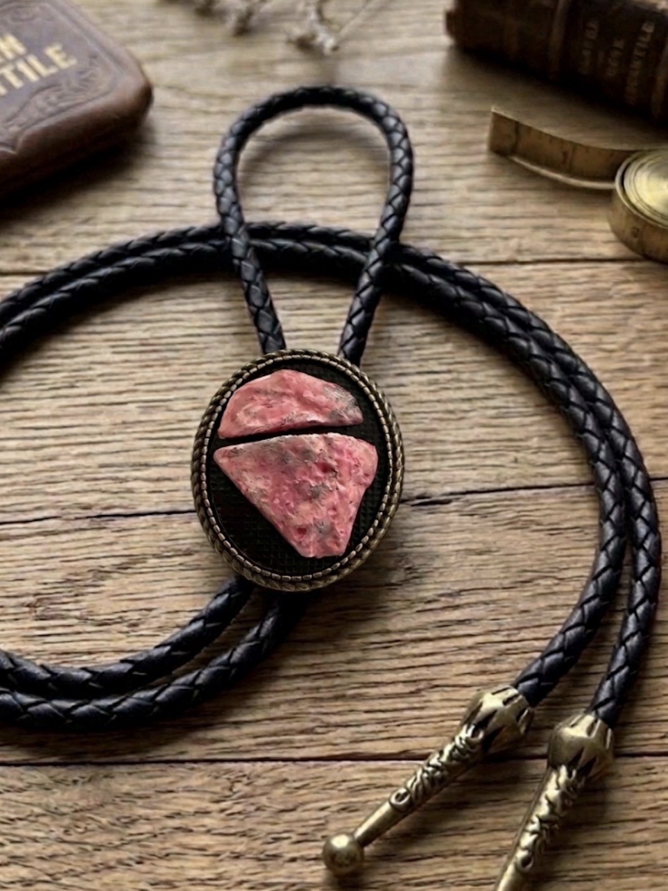 Bolo Tie Mens Wedding Necklace Leather Rope Western Cowboy Style