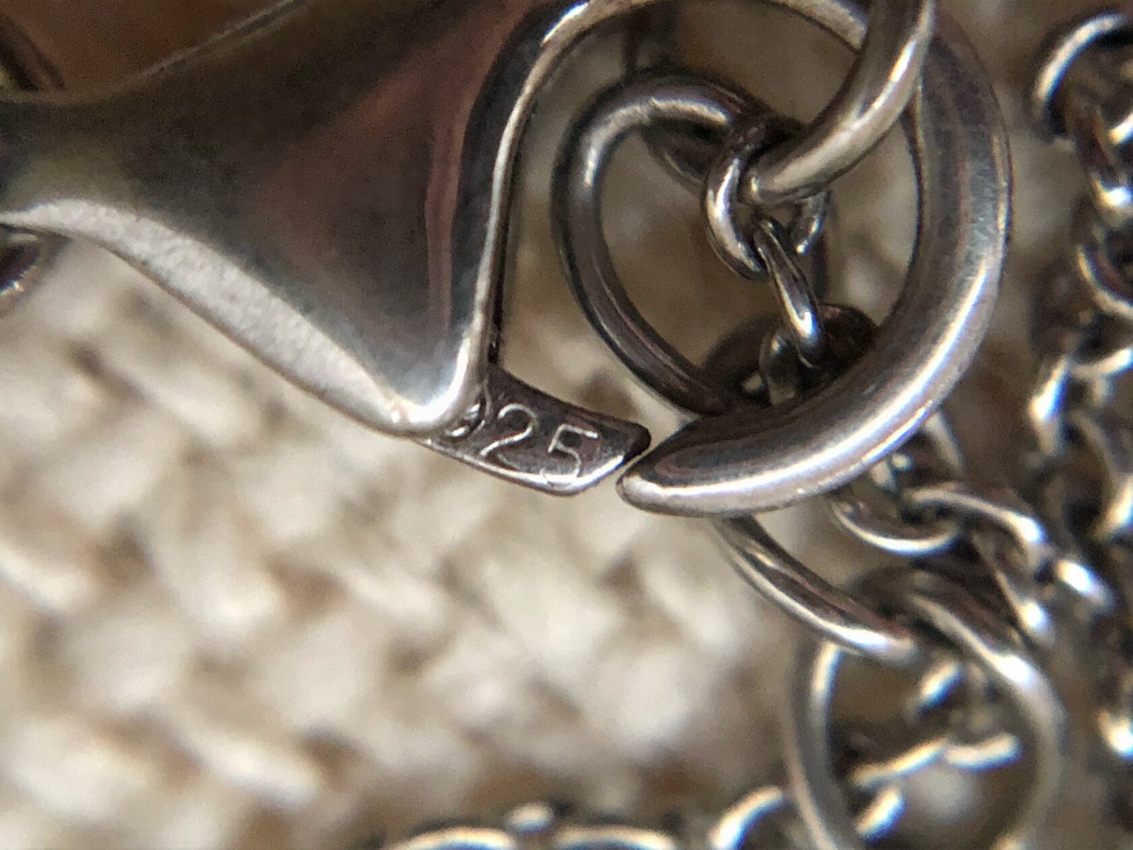 Classic Estate Vintage Necklace Chain Cubic Zirconia Silver 925 Eastern European