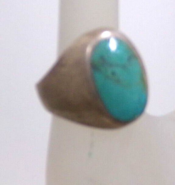 RARE VINTAGE TURQUOISE 925 SILVER RING SIZE 7 J88CR CL88CR BZ8CR JZ85