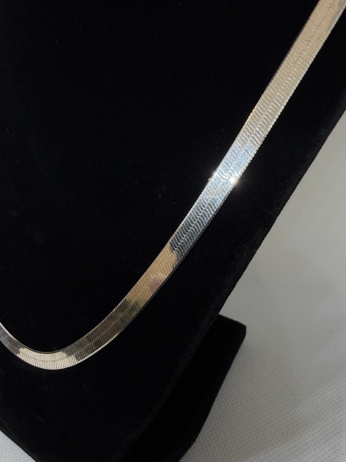 Vintage Italian Milor Herringbone 30″ 925 Silver Chain Necklace, 5.3mm, 21.13g