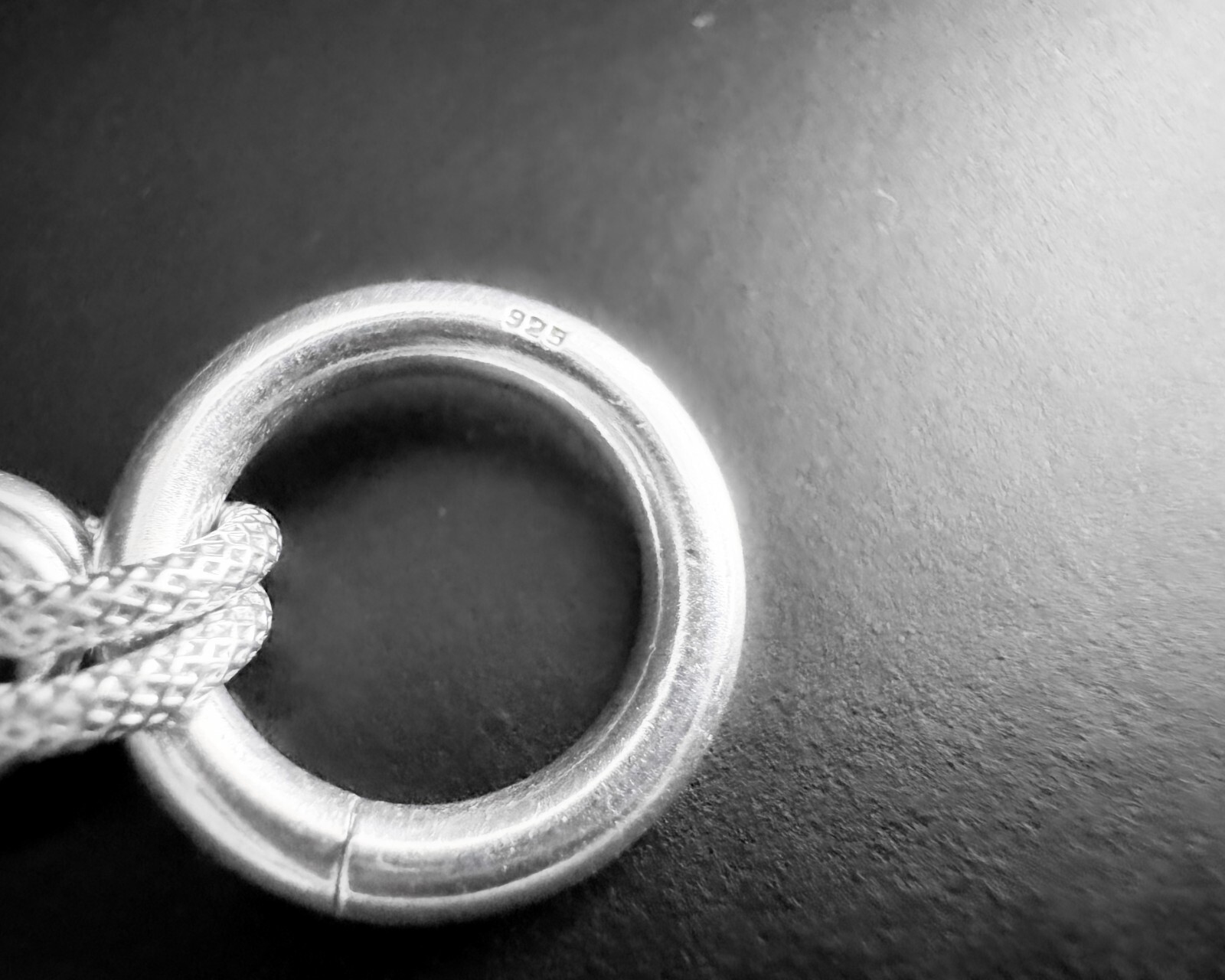 8mm 57g Heavy Double Fancy Textured Oval Rolo Link Vtg Sterling Silver Necklace