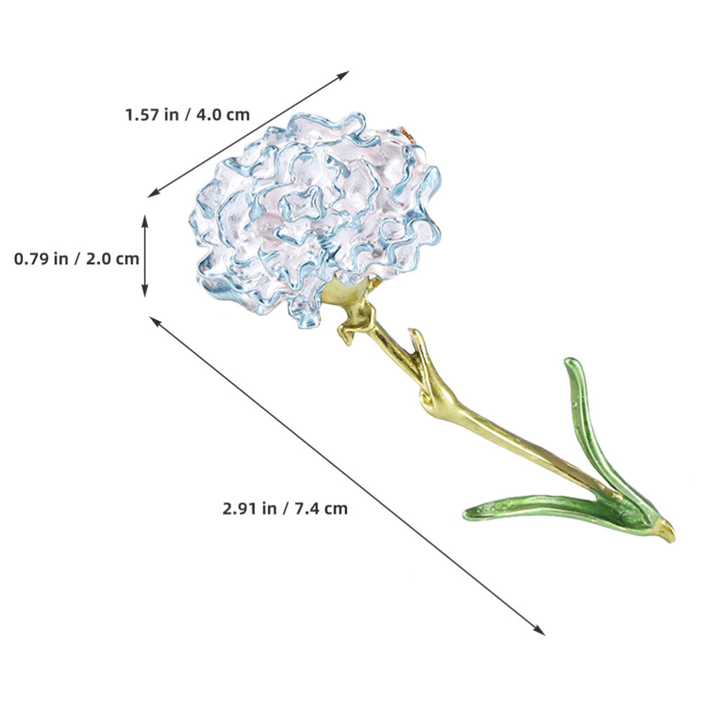 1PC Exquisite Flower Brooch Pin Carnation Lapel Pin Collar Lapel Pin Jewelry