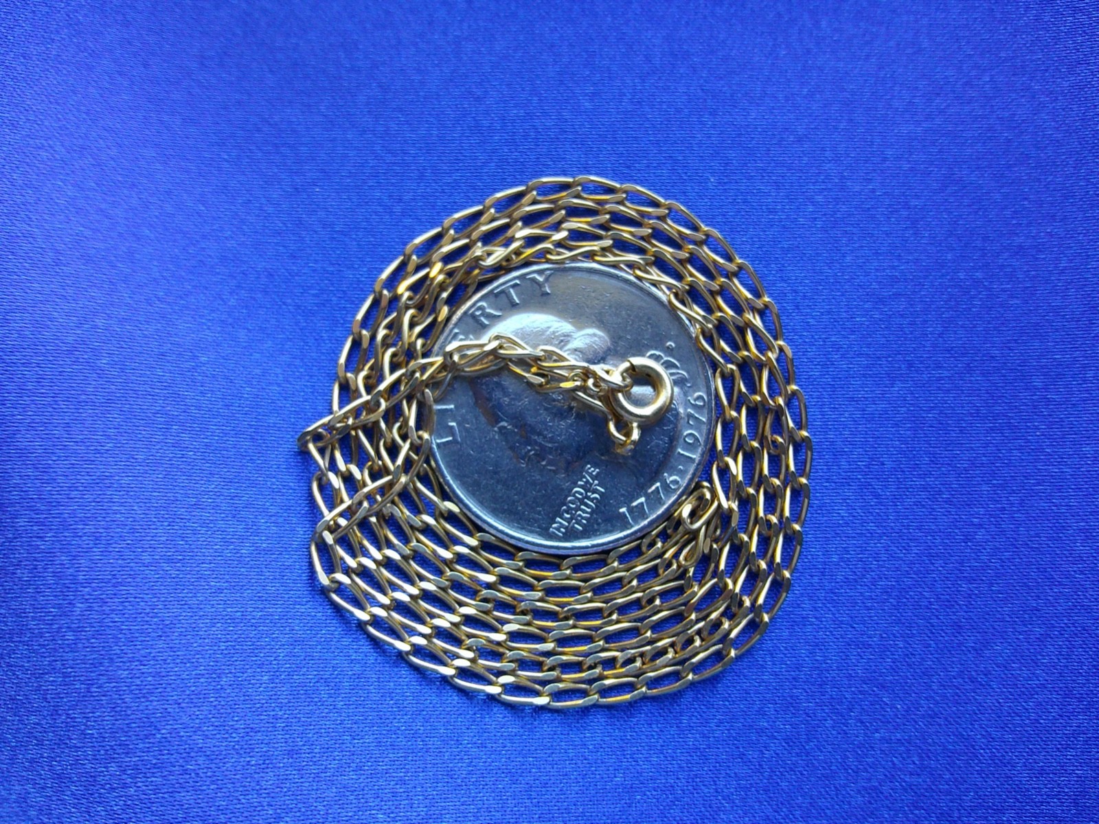 Rare Unique Antique Vintage French 60 cm Long 18K Solid Gold Necklace Chain ⛓️