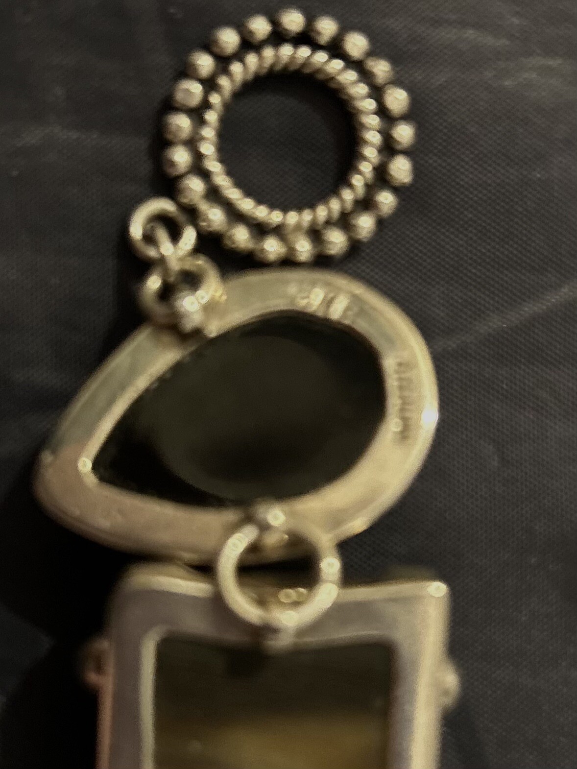 Amy Kahn Russell Vintage Sterling Multi Stone Horse Toggle Bracelet