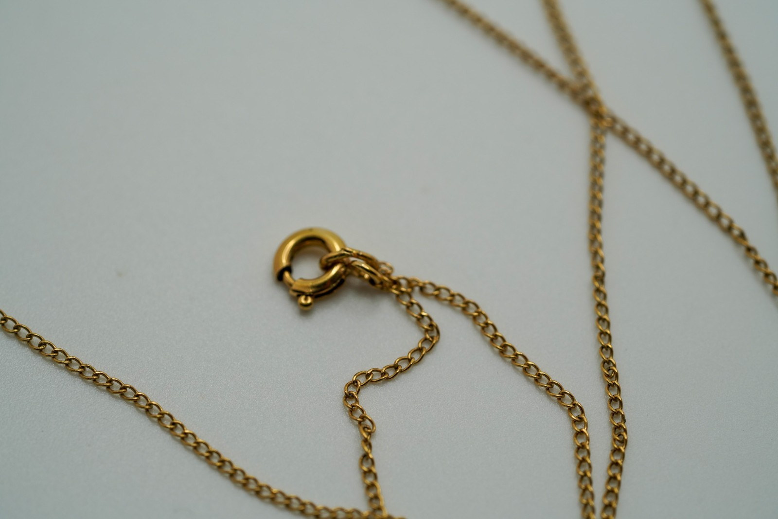 Vintage 12k Gold Filled Cameo 1.8cm Necklace 18.5” JB1