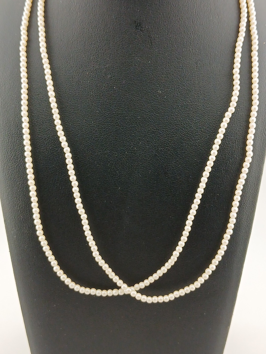 1928 brand Delicate Dainty 2 strand faux pearls gold tone accents necklace