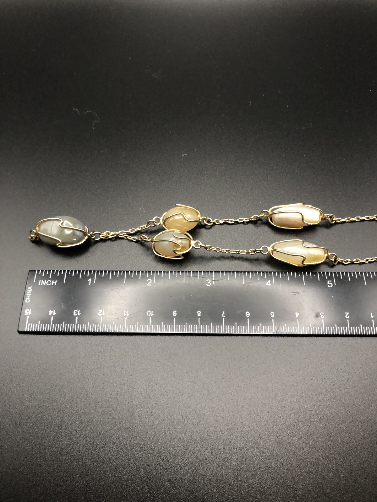 Artisan Wire-Wrapped Gemstone Necklace – 17” Earth Tones