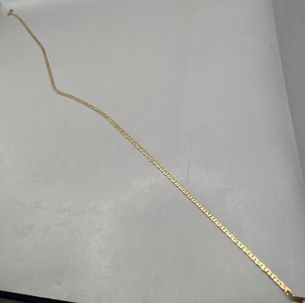 14k Gold Plate 19” Vintage Necklace Brilliant Color