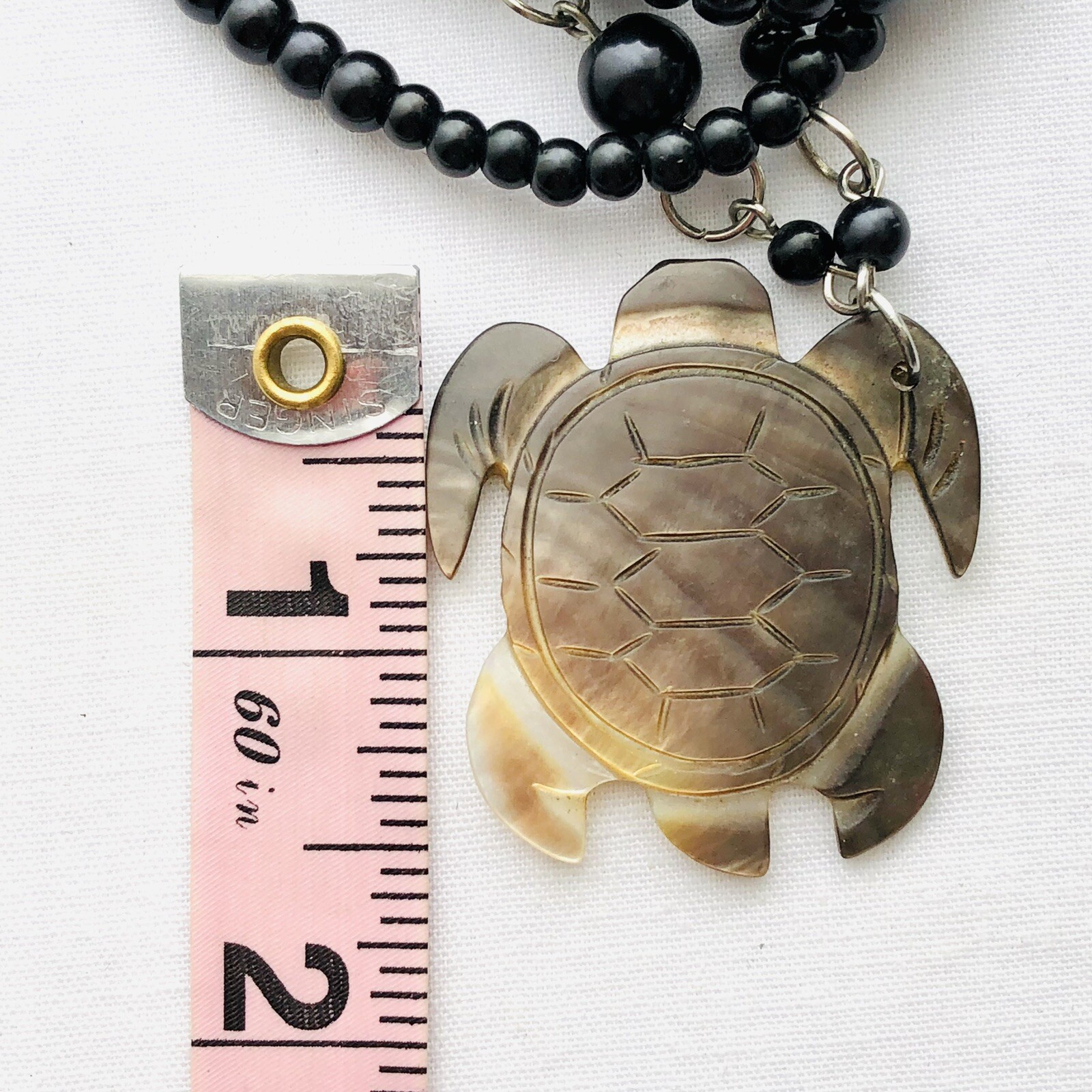 Turtle Charm Bracelet Freshwater Pearl Nautical Beach Ocean Animal Jewelry 8”