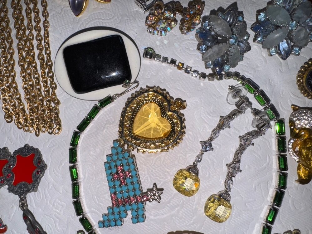 High End Vintage Jewelry Lot Eisenberg Austria Juliana KJL Weiss Sterling Silver