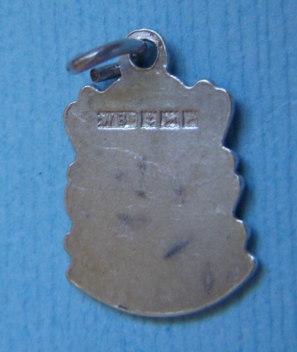 Vintage enamel London England shield sterling charm