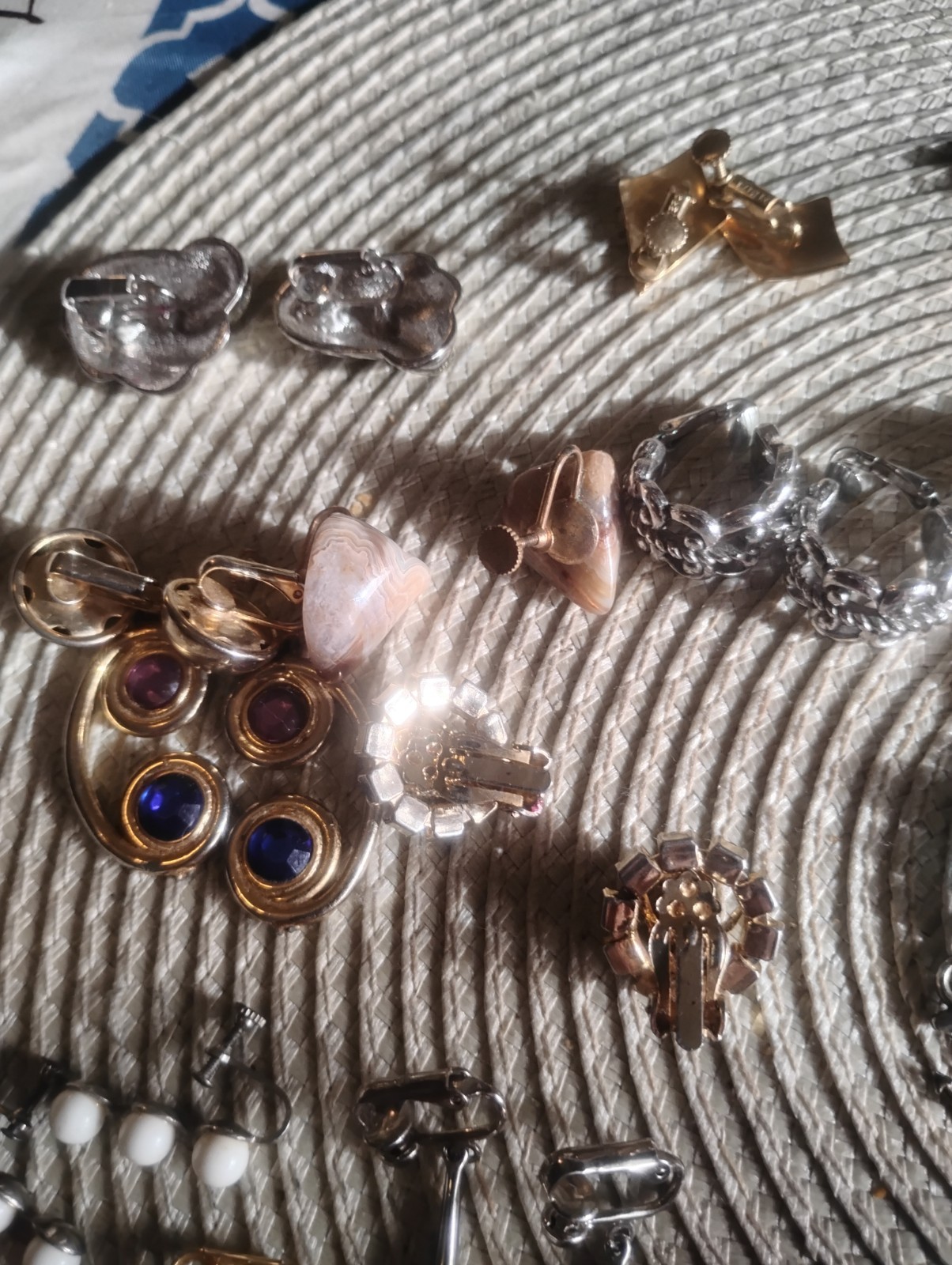 32 Pairs Of Vintage Clip On Earrings