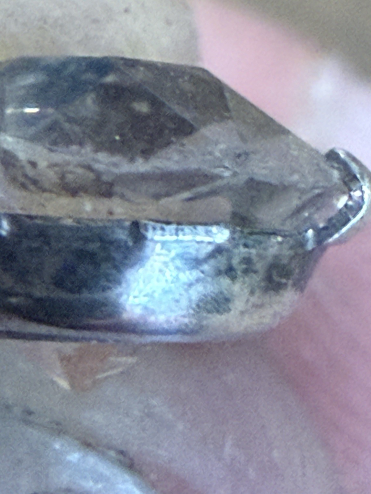 Antique Art Deco Hand-Faceted Natural Rock Crystal Sterling Rivière Necklace 15