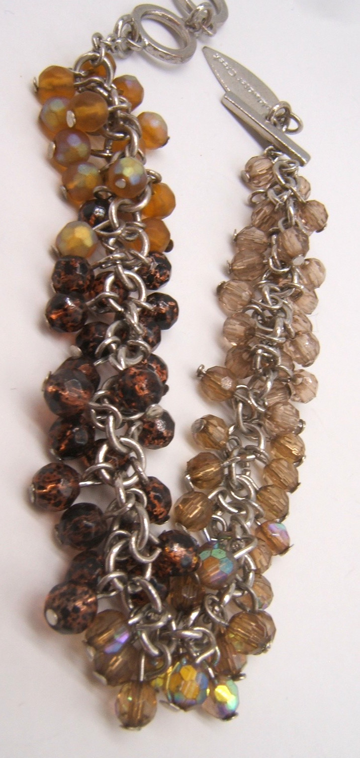 VTG COLDWATER CREEK BEADED BRACELET TOGGLE CLOSURE