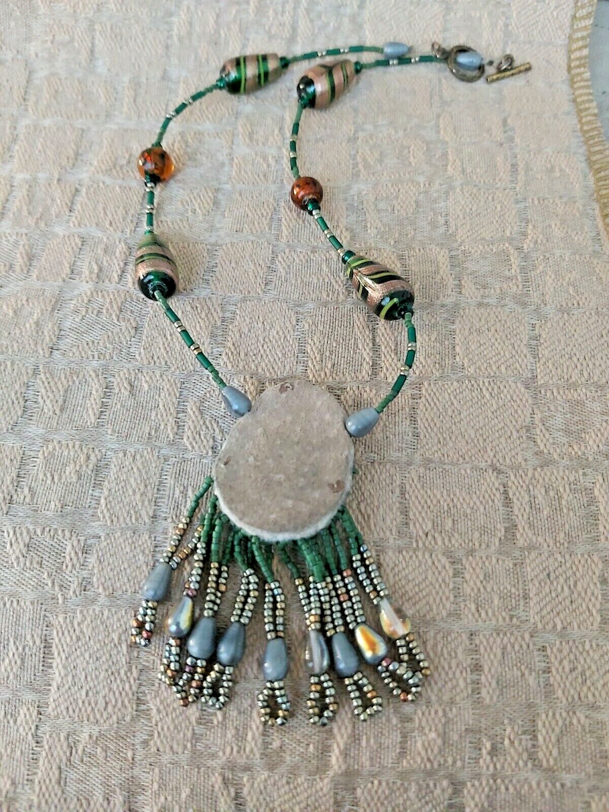 2 Southwestern Beaded Necklaces W/ toggle Closure-PLEASE LOOK AT ALL PICTURES