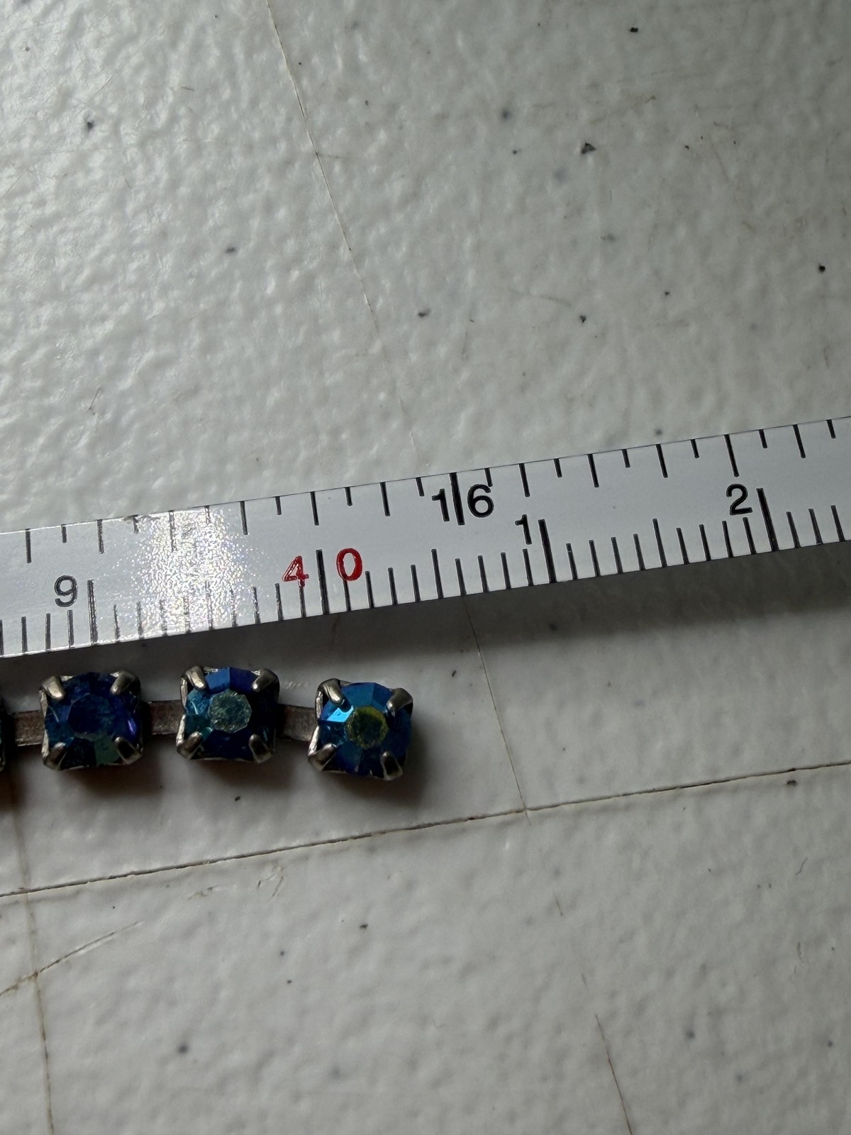 BLUE CRYSTAL RHINESTONE BOW Y-DROP STATEMENT NECKLACE 16IN WOMENS HOOK CLASP