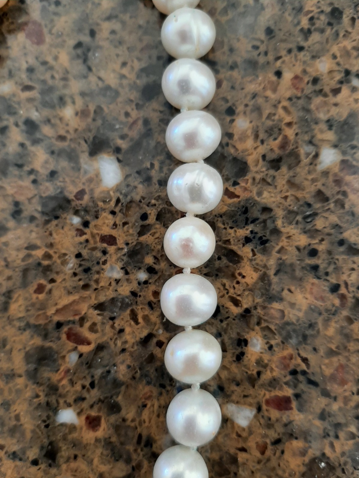 Vintage Baroque Pearl 18″ Silver 925 Clasp Asymmetric Necklace w/Onyx & Silver