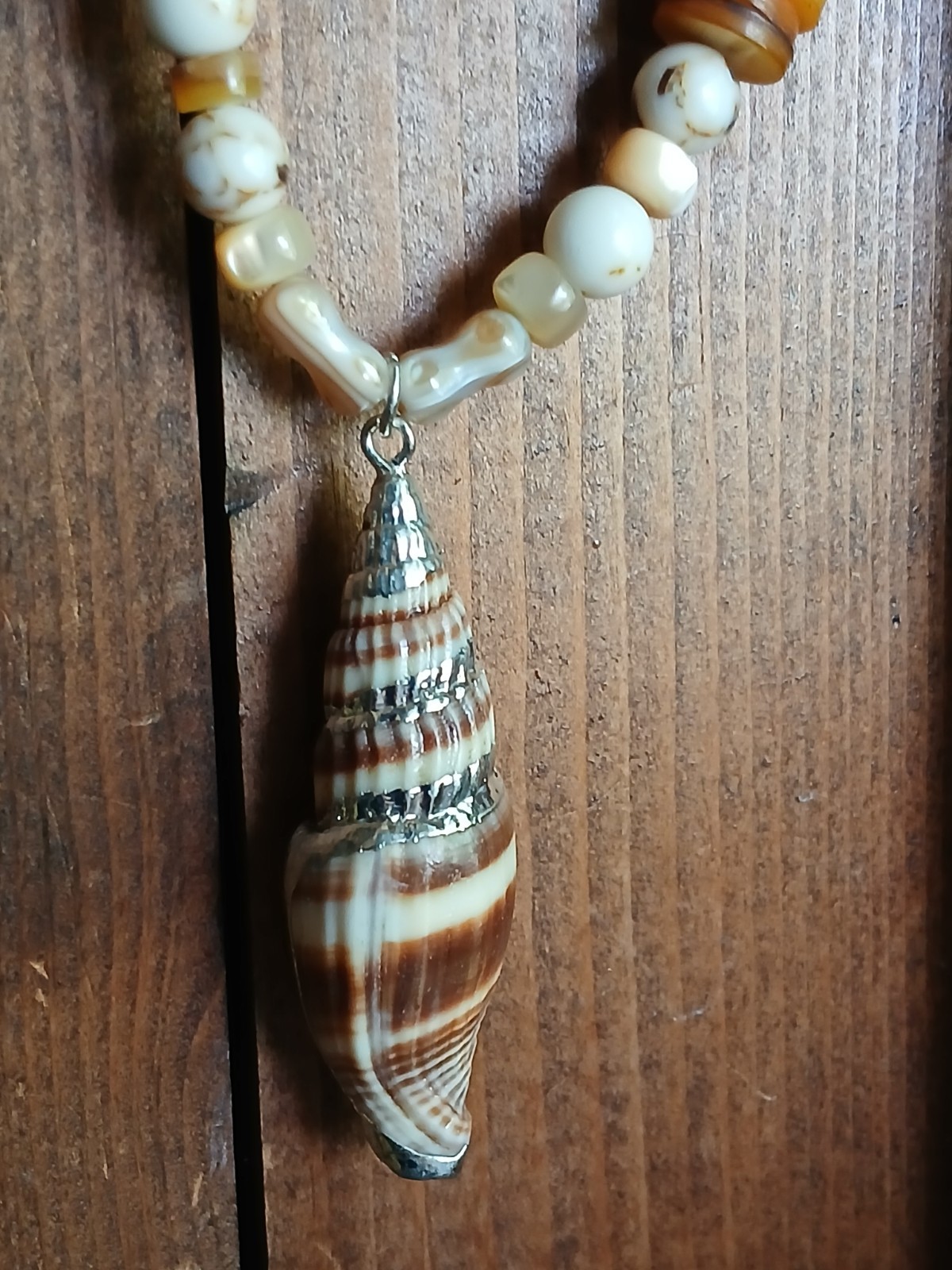 Ocean Shell Necklace Hemp Cord Hippie Boho Travel Beach Wear Friend’s Gift