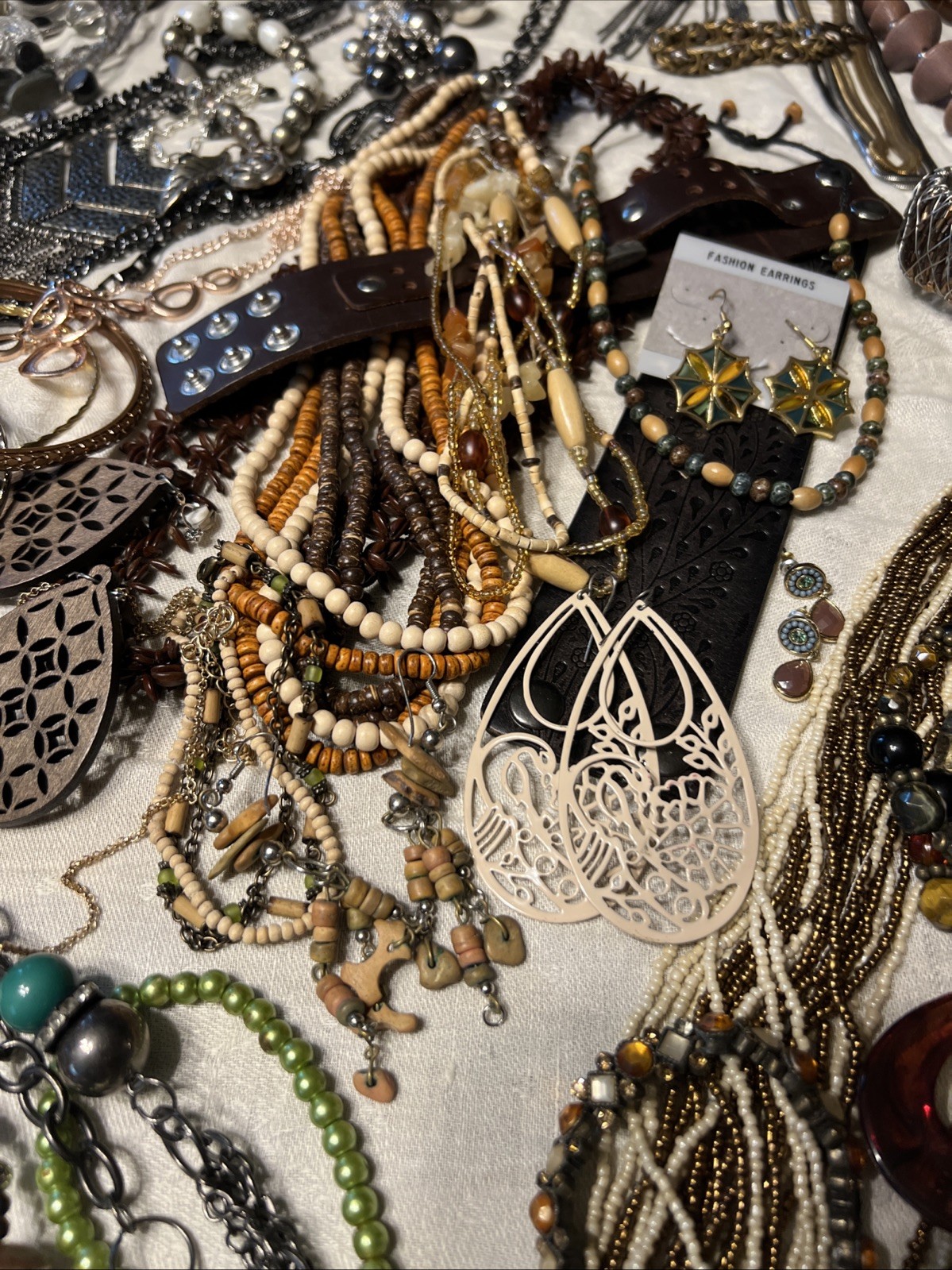 180pc VTG To Now Boho Artisan Eclectic Jewelry Lot Festival Maximalist Global
