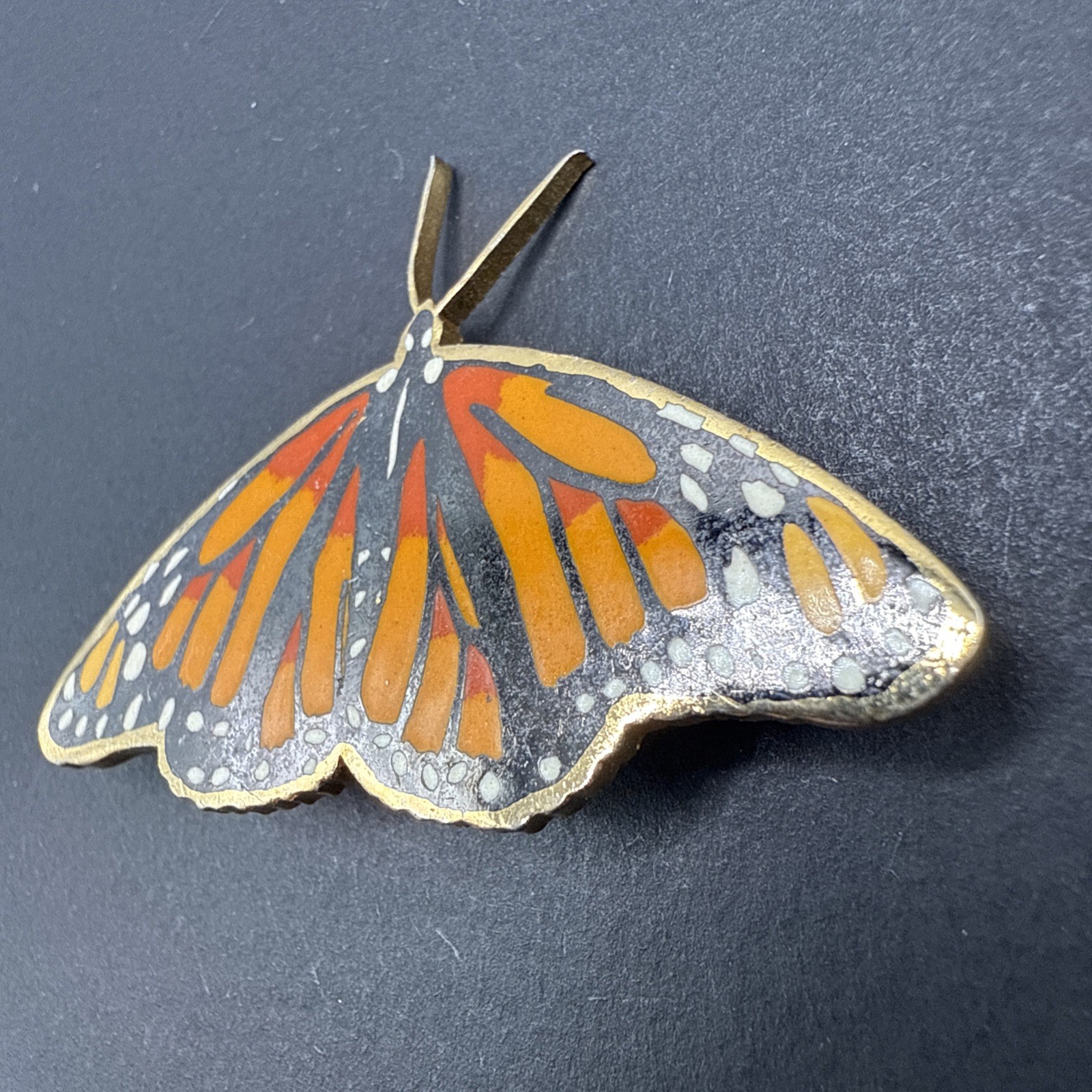 Monarch Butterfly Brooch Pin J40