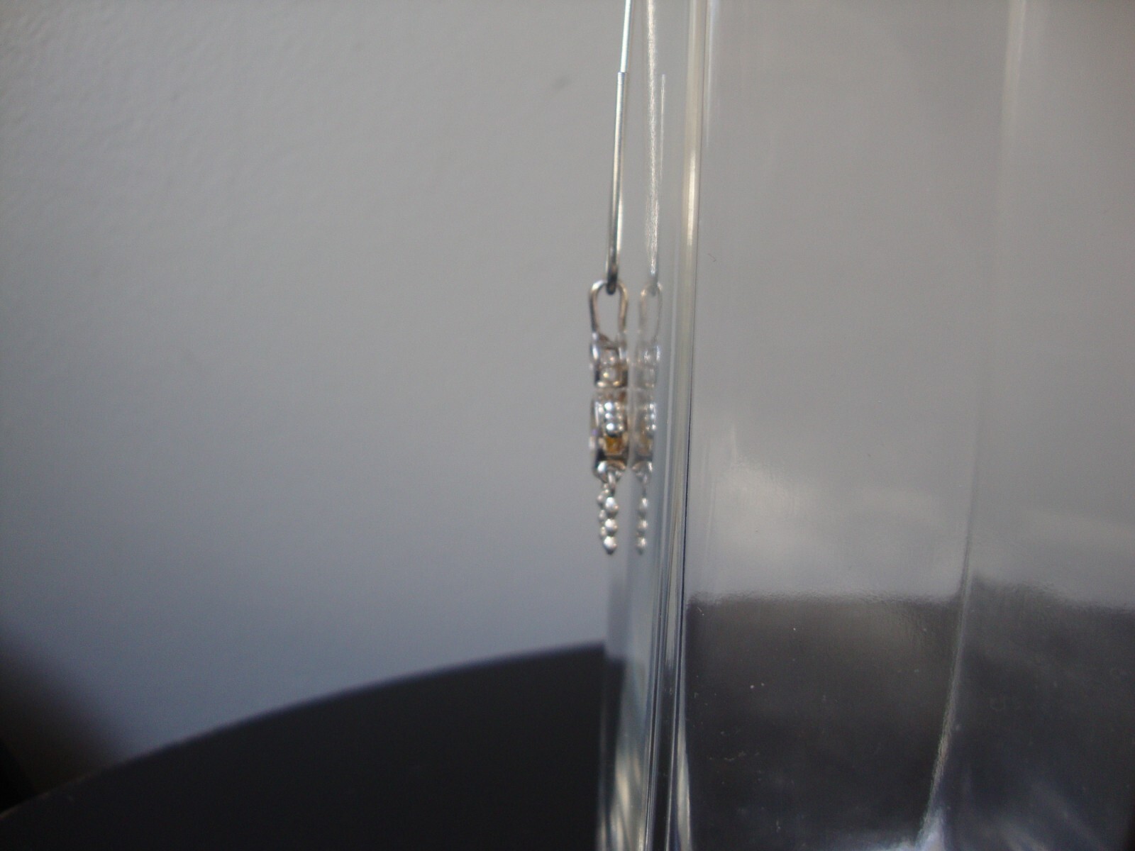 VINTAGE 1980s JIGGLY LEGS BOY OVAL YELLOW CZ BIRTHSTONE SILVER 925 CHARM/PENDANT