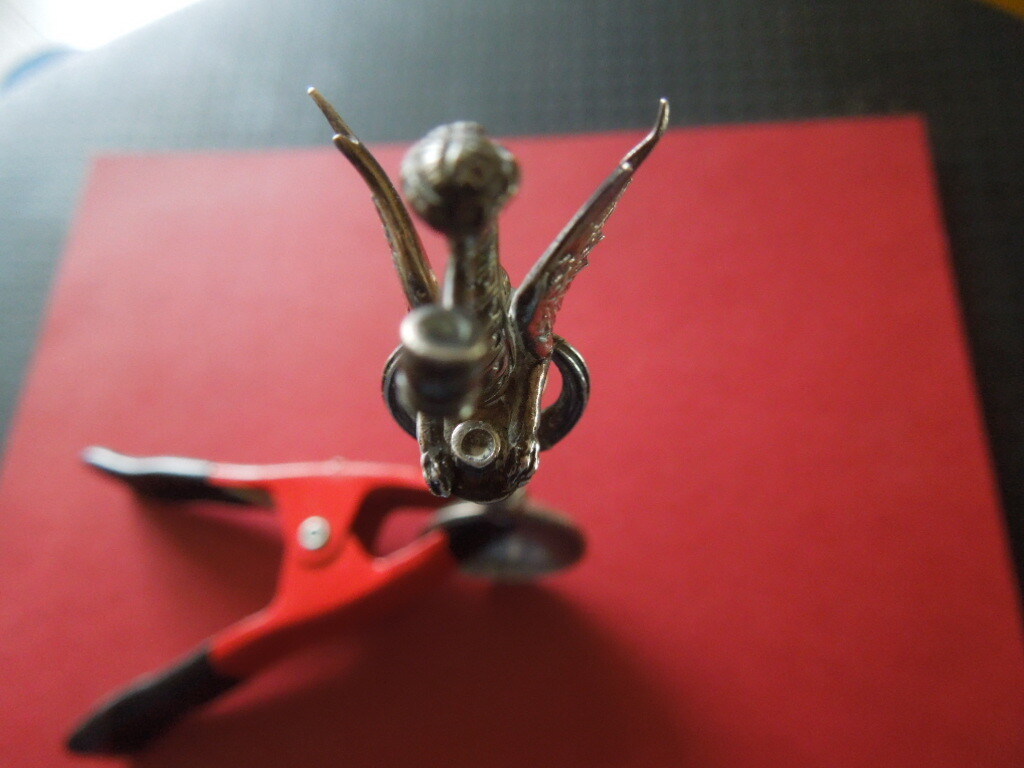 J2744 ANTIQUE SILVER Phoenix HANDCRAFTED VERY NICE DETAILED SEE DESCRIP