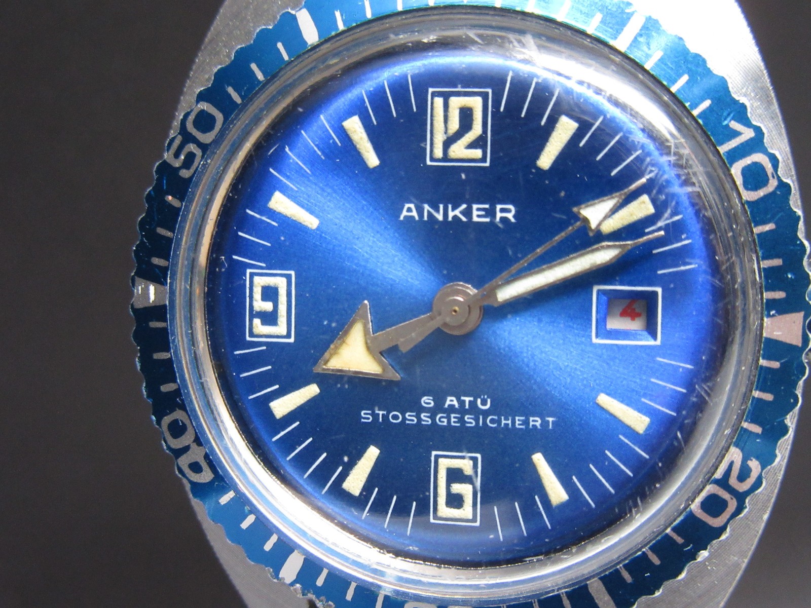 G763 Vintage Meister Anker Skin Diver Hand-Wind Watch