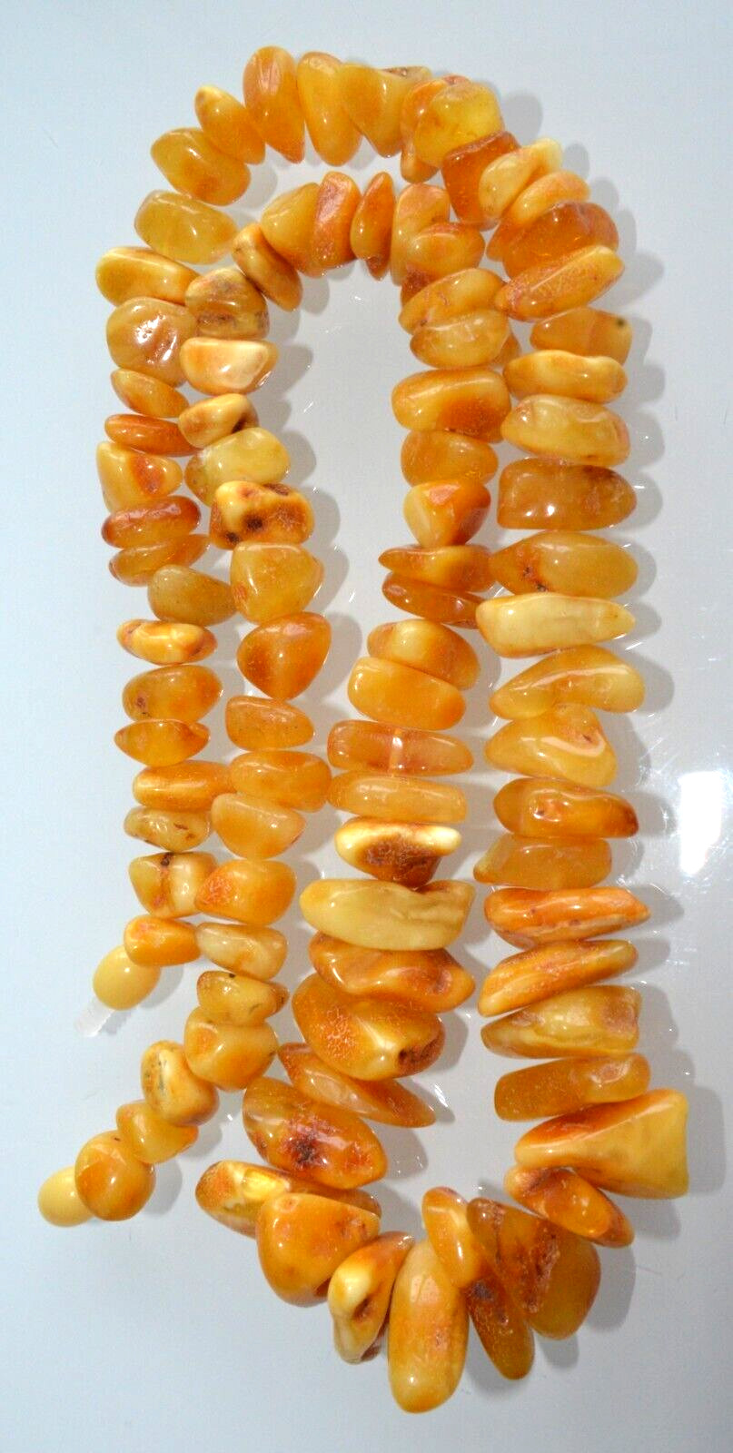 46gr RUSSIAN SOVIET BALTIC AMBER BEAD NECKLACE 琥珀 BRACELET STONE PENDANT EARRING